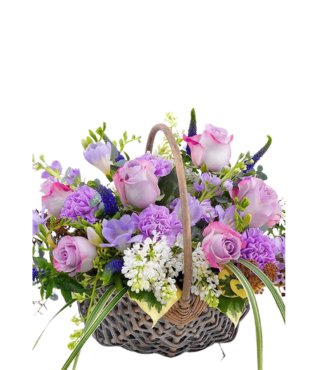 Lavender Love Basket - Free Delivery - MontRoyal Florist Montreal